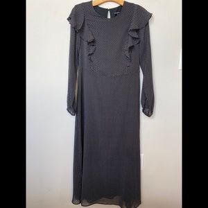 Black Ruffle Dress Size Small